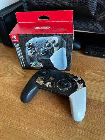 Nintendo switch zelda tears of de kingdom pro controller  beschikbaar voor biedingen