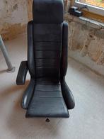 Autostoel - Zwart Leer, Auto-onderdelen, Interieur en Bekleding, Ophalen of Verzenden, Gebruikt, Opel