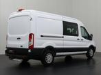 Ford Transit 2.0TDCi 130PK L3H2 Dubbele Cabine 7-Persoons |, Auto's, Gebruikt, Wit, Leder, Ford