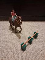 Schleich paard met hindernis., Verzamelen, Speelgoed, Ophalen of Verzenden, Zo goed als nieuw