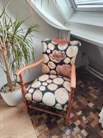 antieke gestoffeerde stoel, Huis en Inrichting, Hout, Gebruikt, Minder dan 75 cm, 50 tot 75 cm