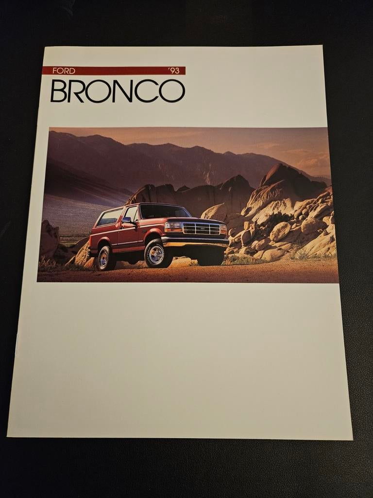 Brochure Ford Bronco 1993, Ophalen of Verzenden, Zo goed als nieuw, Ford