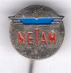 NETAM zilverkl vrachtaanhangers speldje ( F_060 ), Verzamelen, Speldjes, Pins en Buttons, Verzenden, Zo goed als nieuw, Transport