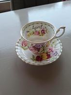 Royal Albert uit de flower of the month serie. April., Ophalen of Verzenden, Zo goed als nieuw, Porselein, Kop en/of schotel