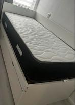 Eenpersoonsbed 90x200 - Dubbel, Huis en Inrichting, Slaapkamer | Bedden, 90 cm, Eenpersoons, Wit, Ophalen of Verzenden