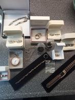 Lot Partij Sieraden En Horloges Staal Zilver Verguld Zie Fot, Ophalen of Verzenden, Zilver