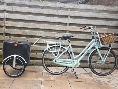 Stevige damesfiest gazelle miss grace met fietskar  H54 cm, Fietsen en Brommers, Fietsen | Dames | Damesfietsen, Gebruikt, Gazelle