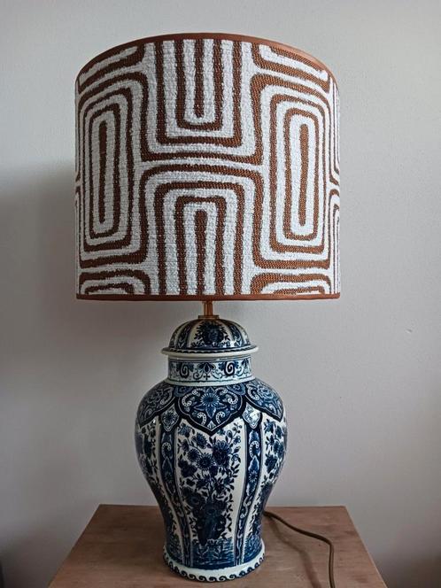Nieuwe unieke handgemaakte lampenkap doolhof 30 cm doorsnede, Huis en Inrichting, Lampen | Tafellampen, Zo goed als nieuw, Minder dan 50 cm