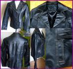 SOHO zwarte nieuwe echt leren (tussen) jas/colbert maat 40, Maat 38/40 (M), Zwart, Ophalen of Verzenden, Soho