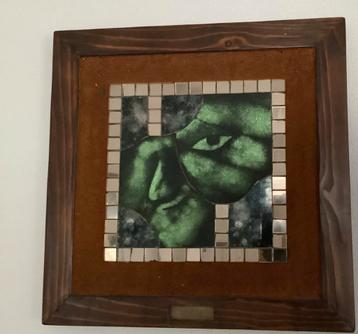 Moderne kunst: design glas schilderij beschikbaar voor biedingen