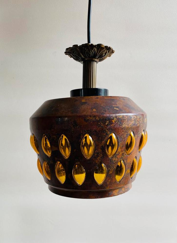 Nanny Still jaren 60 design hanglamp , Peill en Putzler, Huis en Inrichting, Lampen | Hanglampen, Gebruikt, Minder dan 50 cm, Glas