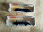 Fleischmann Piccolo 8220 - 2x Laagboordwagon, Gelijkstroom, Fleischmann, Wagon, Ophalen of Verzenden