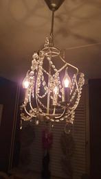 Ikea kristaller hanglamp, Huis en Inrichting, Lampen | Hanglampen, Ophalen of Verzenden, Zo goed als nieuw, Metaal, Minder dan 50 cm
