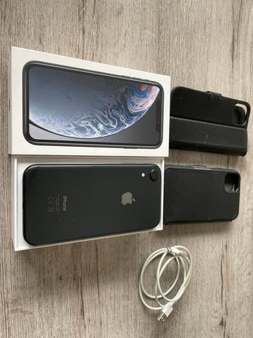 iPhone XR zwart 64 GB inclusief oplaadkabel beschikbaar voor biedingen