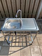 Nieuwe RVS (camping) - spoelblad - spoelbak - spoeltafel 2, Nieuw, Minder dan 100 cm, 25 tot 50 cm, 50 tot 100 cm