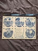 Delfts Blauw Tegeltableau De Leidsche Fles, Ophalen of Verzenden