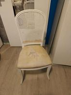 Witte Rotan Stoel, Gebruikt, Riet of Rotan, Wit, Vintage