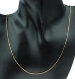 Venetiaanse schakel ketting 14k gouden dames juweel fraai, Voordeelsieraden, Ophalen of Verzenden, Zo goed als nieuw, Met edelsteen