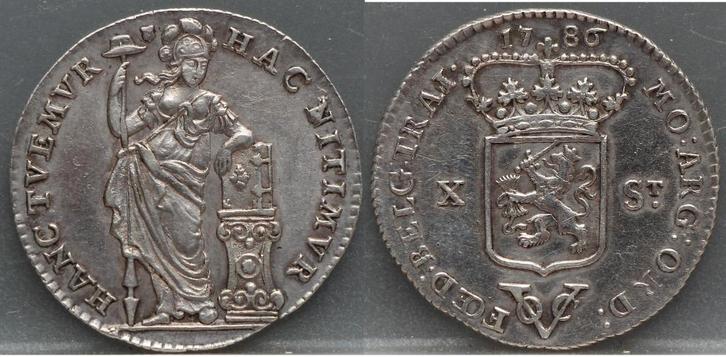 X Stuiver 1786 Utrecht VOC - prachtig!, Postzegels en Munten, Munten | Nederland, Losse munt, Overige waardes, Vóór koninkrijk