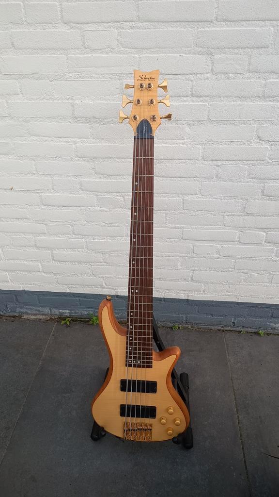 Schecter Diamond Basgitaar - Topconditie!, Muziek en Instrumenten, Snaarinstrumenten | Gitaren | Bas, Gebruikt, Elektrisch, 6-snarig