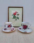 Vintage schilderijtje rozen Redouté Cania Burboniana (, Ophalen of Verzenden