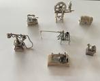 Zilveren miniaturen 7 x, Antiek en Kunst, Ophalen, Zilver