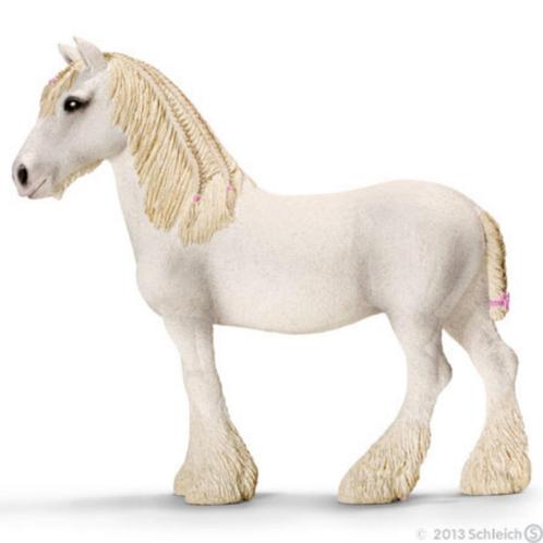 Schleich 13735 shire merrie, dierfiguur, Verzamelen, Dierenverzamelingen, Gebruikt, Beeldje of Figuurtje, Paard, Verzenden