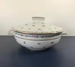 Limoges soupière met bloemetjes rand en vergulde belijning, Ophalen of Verzenden