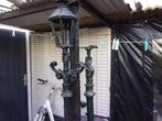 2 gietijzeren staande lampen, Tuin en Terras, Buitenverlichting, Ophalen, Gebruikt, Staande lamp, 50 tot 250 watt
