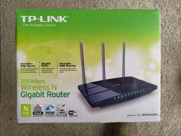 TP-Link Router TL-WR1043ND 300Mbps Wireless N Gigabit beschikbaar voor biedingen