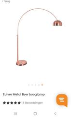 Zuiver metal bow booglamp koper, Huis en Inrichting, Lampen | Vloerlampen, Ophalen, Gebruikt, 150 tot 200 cm