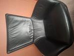 Draai fauteuil, Huis en Inrichting, Stoelen, Ophalen, Gebruikt, Zwart, Leer