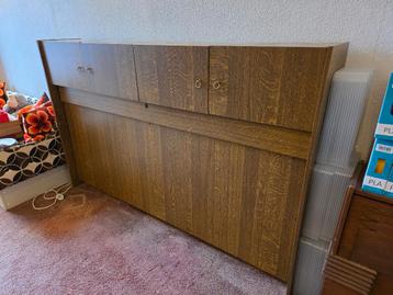 Vintage 70's klapbed met kastjes, gratis af te halen