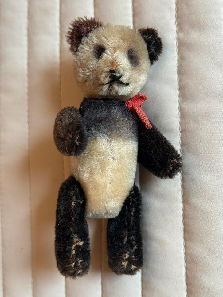 Antiek Beertje, 12,5 cm met hendeltje ( hoofdbeweging), Antiek en Kunst, Antiek | Speelgoed, Ophalen