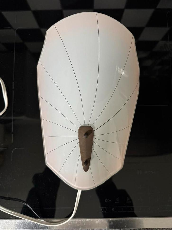 Vintage glazen wandlampje fifties sixties jaren 50/60, Antiek en Kunst, Antiek | Lampen, Ophalen of Verzenden