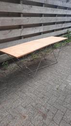 Grote behangtafel met metalen onderstel 200 x 60 cm, Ophalen, Gebruikt, By-henk.nl, 170 cm of meer