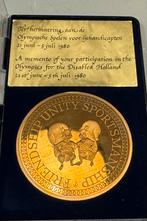Olympische Spelen Gehandicapten 1980 “Gouden” Penning, Ophalen of Verzenden, Goud, Nederland