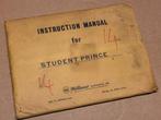 Williams Student prince instruction manual 1968, Gebruikt, Mechanisch, Onderdeel of Defecte kast, Ophalen of Verzenden