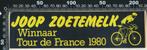 Sticker: Joop Zoetemelk - Winnaar Tour de France 1980, Verzenden