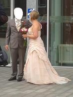 trouwjurk Linea Raffaelli zalmkleurig, Ophalen of Verzenden, Zo goed als nieuw, Overige kleuren, Trouwjurk