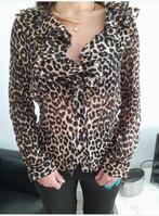 Ganni Blouse - Maat S - Zo goed als nieuw!, Bruin, Ganni, Ophalen of Verzenden, Zo goed als nieuw