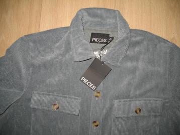 Pieces Ribcord Blouse Maat M * Ongedragen beschikbaar voor biedingen