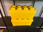 Twee gele Lego opbergbakken + 3.6kg lego, Ophalen of Verzenden, Zo goed als nieuw, Minder dan 40 cm, Minder dan 35 cm