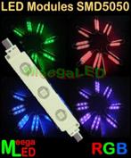 LED RGB module SMD 5050 - 3 LED - IP54 - 10 stuks, Nieuw, LEDverlichting, Ophalen of Verzenden, LEDmodule