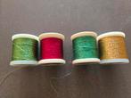4 klosjes borduurgaren kerst kleuren, Hobby en Vrije tijd, Ophalen of Verzenden, Zo goed als nieuw, Kerst
