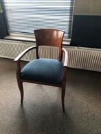 Houten stoelen met stoffen bekleding, Huis en Inrichting, Stoelen, Ophalen, Gebruikt, Hout, Eén