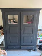 Robuste eikenhouten kast, Huis en Inrichting, Ophalen, Gebruikt, 100 tot 150 cm, 1 of 2 laden