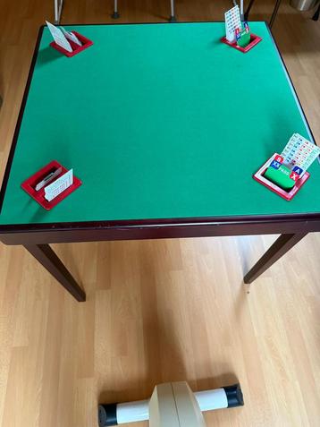 Inklapbare Bridgetafel met Bied Kaarten beschikbaar voor biedingen