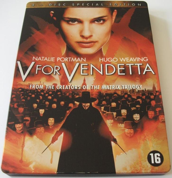 Dvd *** V FOR VENDETTA *** 2-Disc Steelbook, Cd's en Dvd's, Dvd's | Actie, Zo goed als nieuw, Actie, Boxset, Vanaf 16 jaar, Ophalen of Verzenden