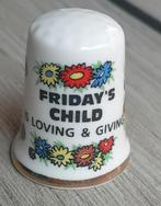 Vingerhoedjes verzamelen Friday stukje serie, Verzamelen, Vingerhoedjes, Ophalen of Verzenden, Zo goed als nieuw